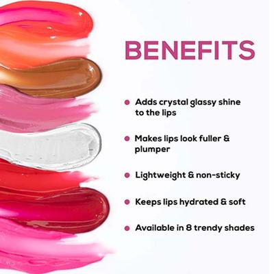 RENEE Crystal Lip Gloss 02 Rose Quartz 8 ml - Lip Glosses