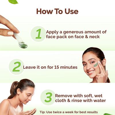 Mamaearth Tea Tree Oil Control Face Pack with Tea Tree & Salicylic Acid Normal to Oily Skin 200 gm - Face Packs