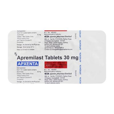 Apxenta 30mg Tablet 10'S - Psoriasis/Seborrhea/Ichthyosis-Pso