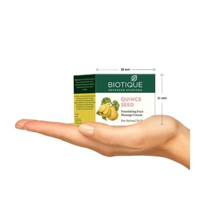 Biotique Quince Seed Nourishing Face Massage Cream for Normal to Dry Skin 50 gm - Face Creams