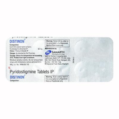 Distinon 60mg Tablet 10'S - Myasthenia Gravis
