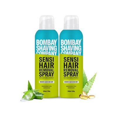 Bombay Shaving Company Sensi Hair Removal Spray For Men, Painless & Irritation Free Spray 200gm 2's - Hair Removal Cream