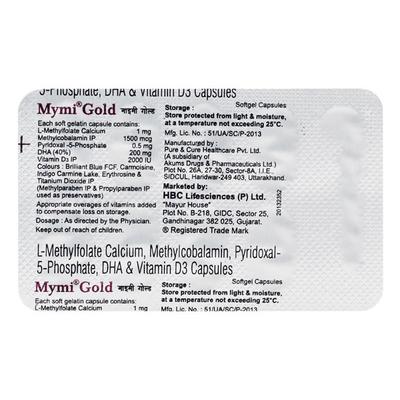 Mymi Gold Capsule 10'S - Supplements-Vam