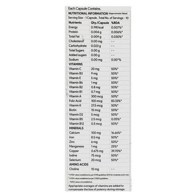 Henzovit Capsule 10'S - Supplements-Vam