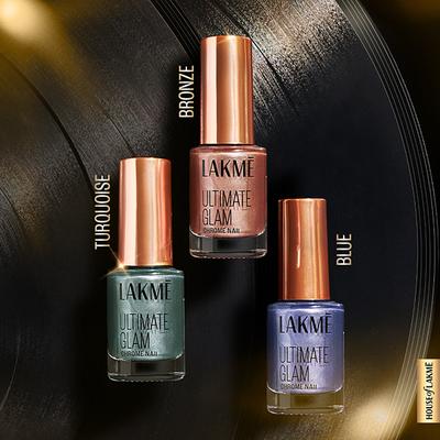 Lakme Ultimate Glam Chrome Nail CH3 6 ml - Nail Polish