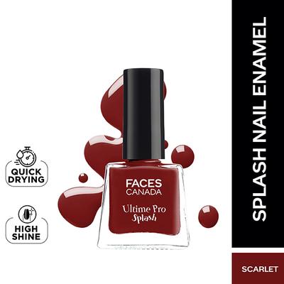 Faces Canada Ultime Pro Splash Nail Enamel Scarlet 115 5ml - Nail Polish