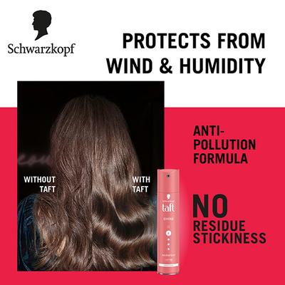 Schwarzkopf Taft Shine Hair Lacquer Mega Strong 5 Hair Spray 250ml - Hair Sprays & Mists