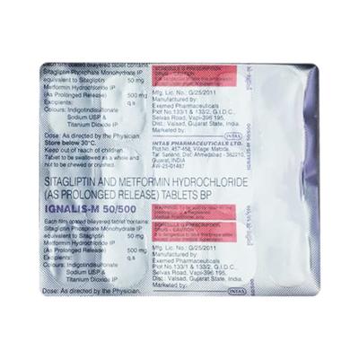 IGNALIS M 50/500 Tablet 15's - Diabetes-Ant
