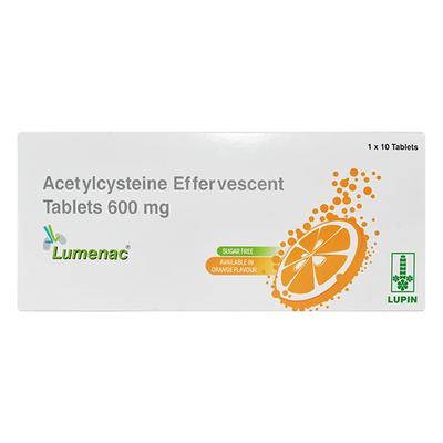 Lumenac 600mg Sugar Free Orange Flavour Tablet 10'S - Cough And Cold-Cou