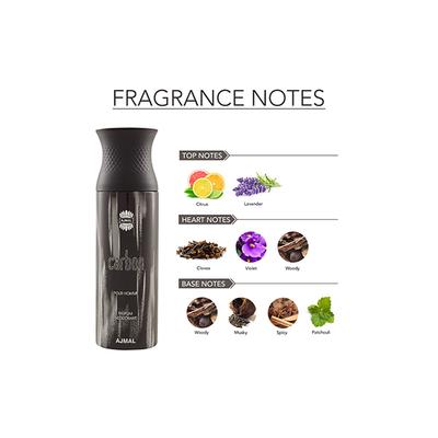 Ajmal 1 Carbon, 1 Nightingale, 1 Distraction And 1 Magnetize Deodorants Pack of 4 200 ml - Deodorants/Roll-Ons