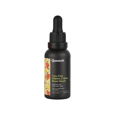 Quench Botanics Vitamin C Glow Boost Serum with Yuzu Extracts Brightens & Fades Dark Spots 30 ml - Face Gels