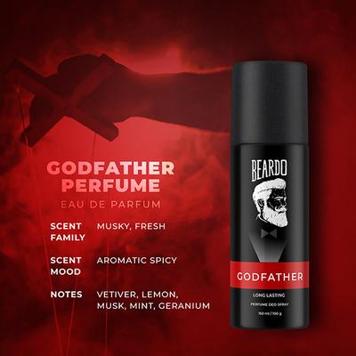 Beardo Godfather Long Lasting Perfume Deo Spray 150 ml - Men Deodorants/Roll-Ons