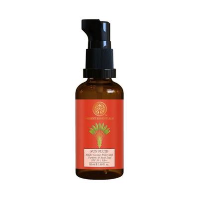 Forest Essentials Sun Fluid Tender Coconut Water With Turmeric & Basil Leaf Spf 50Pa++ 50 ml - Face Sunscreen