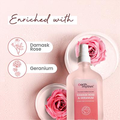 Earth Rhythm Damask Rose & Geranium Face Mist 20 ml - Face Mists