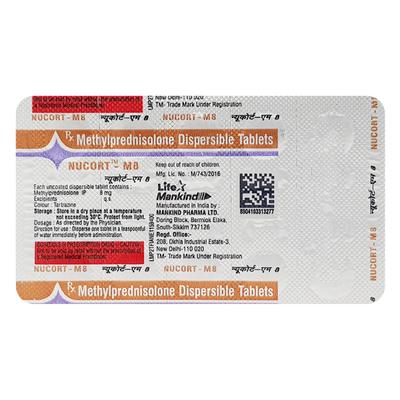 Nucort M 8mg Tablet 10'S - Hormonal Therapy-Cor
