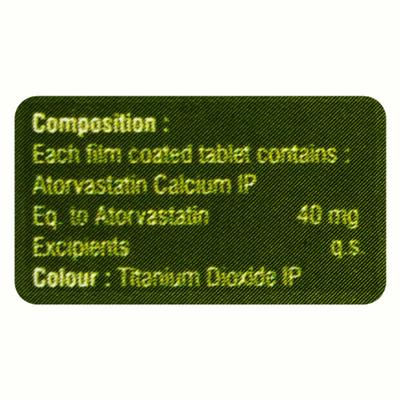 ATORVATIN 40 Tablet 10's - High Cholesterol-Dys