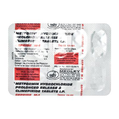 Gepride M1 Tablet 10'S - Diabetes-Ant
