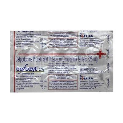 Cefozyt CV Tablet 10'S - Bacterial Infections-Cep