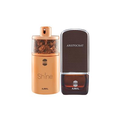 Ajmal Shine EDP Floral Powdery Perfume And Aristocrat EDP Citrus Woody Perfume 150 ml - Perfumes (Edt/Edp)