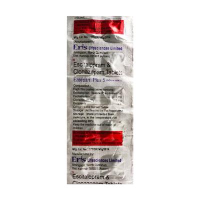 Ezeepam Plus 5mg Tablet 10'S - Anxiety-Anx