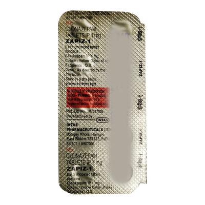 Zapiz 1mg Tablet 10'S - Anxiety-Anx