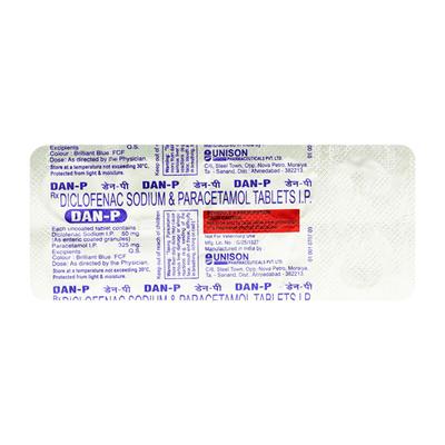DAN P Tablet 10'S - Pain relief-Nsa