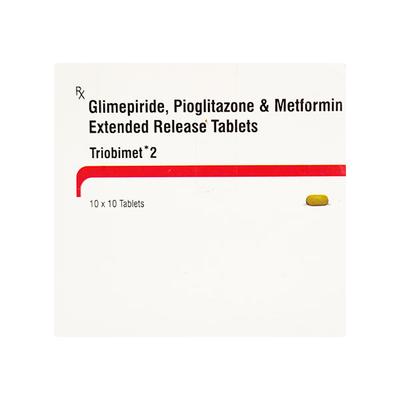 Triobimet 2mg Tablet 10'S - Diabetes-Ant