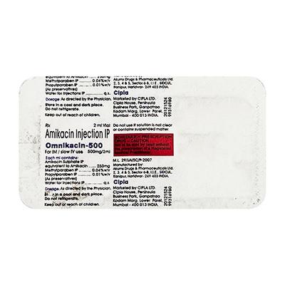 Omnikacin 500mg Injection 2ml - Bacterial Infections-Ami