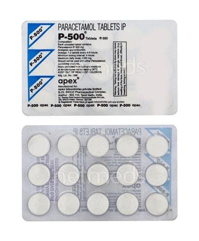 P 500mg Tablet 15'S - Fever-Non