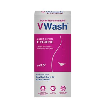Vwash Expert Intimate Hygiene with Sea Buckthorn Oil and Tea Tree Oil 200ml - Panty Liners