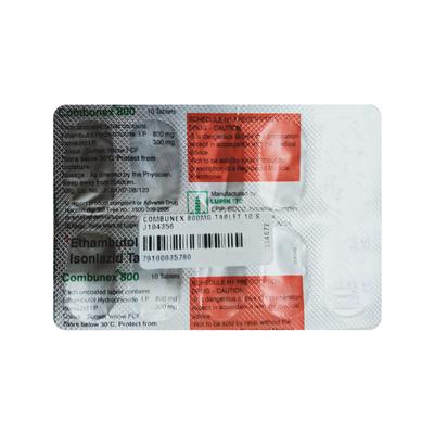 COMBUNEX 800MG TABLET 10'S - Tuberculosis (Tb)-Ant