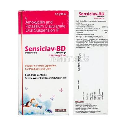 Sensiclav BD 228.5mg Dry Syrup 30ml - Bacterial Infections-Pen