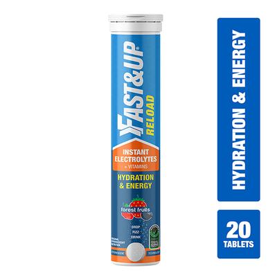 Fast&Up Reload Hydration and Energy Effervescent Tablet - Forest Fruits Flavour 20's - Energy Drinks