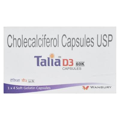 Talia D3 60K Capsule 4'S - Supplements-Vit