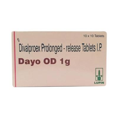 Dayo OD 1gm Tablet 10'S - Epilepsy/Convulsion-Ant
