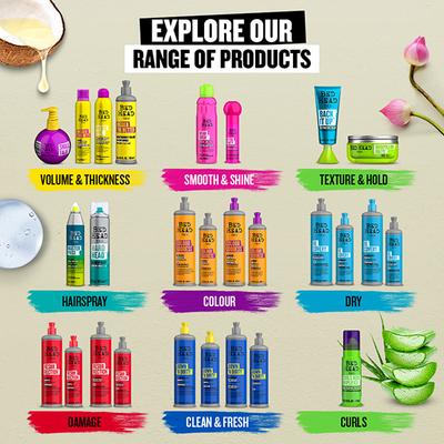 TIGI Bed Head Resurrection Super Repair Shampoo for Weak and Brittle Hair 600 ml - Shampoos