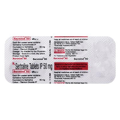 Sermind 50mg Tablet 10'S - Depression-Ant