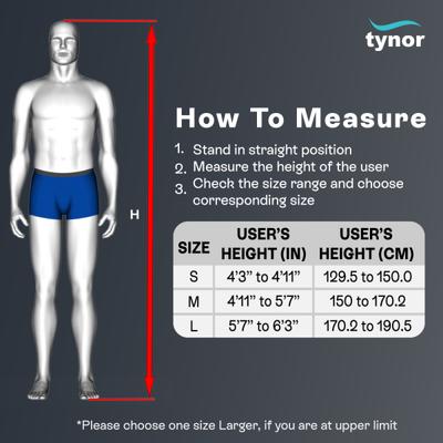 Tynor Auxiliary Crutch (M) (L 21) - Silver - Others Ortho Supports