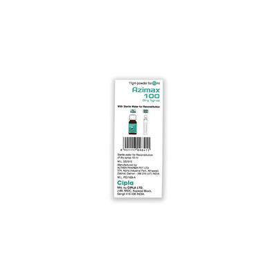 Azimax 100 Peppermint Flavour Dry Syrup 15ml - Bacterial Infections-Mac
