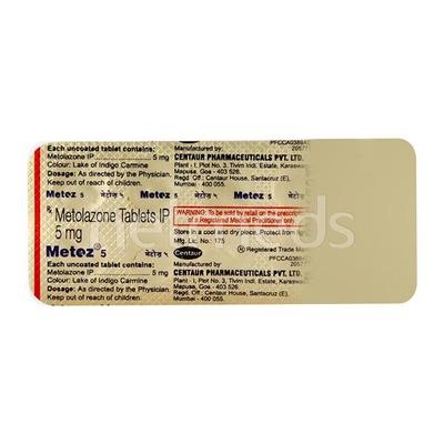 Metoz 5mg Tablet 10'S - Hypertension-Diu