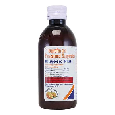 IBUGESIC PLUS ORANGE FLAVOUR Suspension 100ml - Pain relief-Nsa