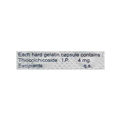 Myalside 4mg Capsule 10'S - Muscle Cramps/Spasticity-Mus