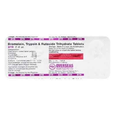 BTR Tablet 10'S - Pain relief-Ant