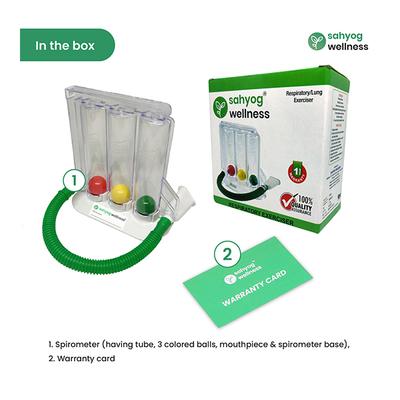 Sahyog Wellness Respiratory Three Balls Breathing Lung Exerciser - One Tube - Respiratory Care