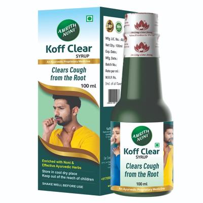 Amrith Noni Koff Clear Syrup 100 ml - Cough & Cold (Ayush)