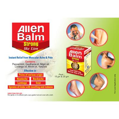 Allen Balm - Strong 25 gm (Pack Of 2) 1's - Personal Care (Ayush)
