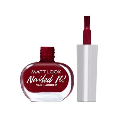Matt Look Nailed It Nail Polish, Chip Free, Quick Dry, Longer Stay, Highly Pigmented Lacquer, Natural Finish , Diva Dash 51 10 ml - Nail Polish