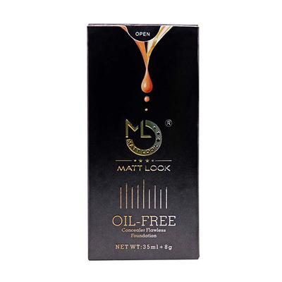 Matt Look Oil Free Concealer Flowless & Foundation, Beige 43 ml - Foundation