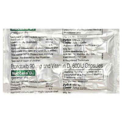 Nucoxia D3 Capsule 10'S - Pain relief-Nsa