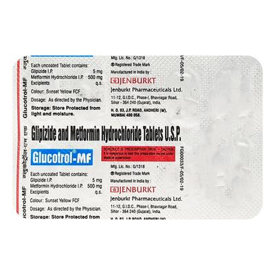 Glucotrol MF Tablet 10'S - Diabetes-Ant